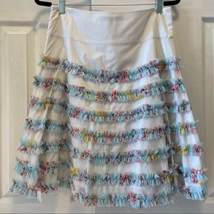 Marc Jacobs white and floral skirt